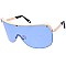 Pack of 12 Curved Half Frame Shield Sunglasses