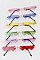 Pack of 12 Multicolor Heart Strike Sunglasses