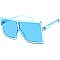 Pack of 12 Oversized Monotone Shield Sunglasses