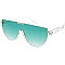 Pack of 12 Half Frame Fashion Shield Sunglasses