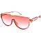 Pack of 12 Half Frame Fashion Shield Sunglasses