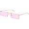 Pack of 12 Trendy Rimless Rectangular Sunglasses