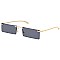 Pack of 12 Trendy Rimless Rectangular Sunglasses