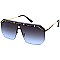 Pack of 12 Engraved Black-Gold Frame Shield Sunglasses