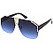 Pack of 12 Luxury Gold Detailed Shield Sunglasses