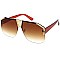 Pack of 12 Luxury Gold Detailed Shield Sunglasses