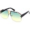 Pack of 12 Luxury Gold Detailed Shield Sunglasses