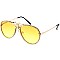 Pack of 12 Rhinestones Aviator Bee Accent Gradient Sunglasses