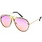 Rhinestones Aviator Bee Accent Gradient Sunglasses