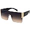 Pack of 12 Trendy Side Enforced Rectangular Shield Sunglasses