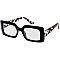 Pack of 12 Retro Thick Framed Rectangular Glasses
