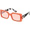 Pack of 12 Retro Thick Framed Rectangular Glasses