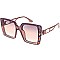 Pack of 12 Oversized Square Sunglasses W Stones