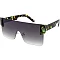 Pack of 12 TRENDY SHIELD SUNGLASSES