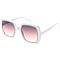 Pack of 12 Rhinestone Lined Square Sunglasses