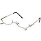 Pack of 12 LENSLESS DECOR PUNKY Half Framed EYEWEAR