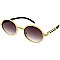 Pack of 12 Rhinestone Trim Oval Sunglasses with Woodgrain Arm