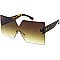 Pack of 12 Rimless Two Tone Gradient Shield Sunglasses