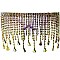 Crystal Curtain Tassel Pendants Visor Shield Sunglasses / HEADBAND