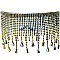 Crystal Curtain Tassel Pendants Visor Shield Sunglasses / HEADBAND