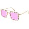 Pack of 12 RHINESTONED AVIATOR SQUARE SUNGLASSES