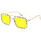 Pack of 12 RHINESTONED AVIATOR SQUARE SUNGLASSES