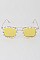 Pack of 12 RHINESTONED AVIATOR SQUARE SUNGLASSES
