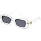 Pack of 12 Translucent Frame Gold Detailed Fashion Sunglasses