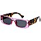 Pack of 12 Translucent Frame Print Temples Fashion Sunglasses