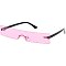 Pack of 12 MODERN Rimless Slit Skinny Sunglasses