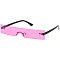 Pack of 12 MODERN Rimless Slit Skinny Sunglasses