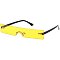 Pack of 12 MODERN Rimless Slit Skinny Sunglasses