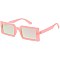 Pack of 12 Neon Color Retro Square Sunglasses