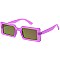 Pack of 12 Neon Color Retro Square Sunglasses