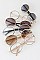 Pack of 12 Rhinestone Round Sunglasses