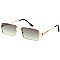 Pack of 12 Rectangular Gold Rimmed Sunglasses