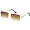 Pack of 12 Rectangular Gold Rimmed Sunglasses