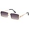 Pack of 12 Rectangular Gold Rimmed Sunglasses
