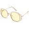 Pack of 12 Assorted Color Fashion Octagonal Sunglasses