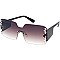 Pack of 12 Chic Shield Rhinestone Sunglasses