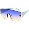 Pack of 12 Fashion Rimless N Beaded Shield Sunglasses