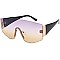 Pack of 12 Fashion Rimless N Beaded Shield Sunglasses