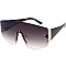 Pack of 12 Fashion Rimless N Beaded Shield Sunglasses