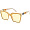 Pack of 12 Stylish  Side Striped Cat Eye Sunglasses