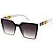 Pack of 12 Stylish  Side Striped Cat Eye Sunglasses