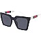 Pack of 12 Trendy Luxury Side Striped Square Sunglasses