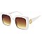 Pack of 12 Square Sunglasses with Gold Detail Temples
