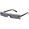 Pack of 12 Futuristic Jewel Lined Straight Shield Sunglasses