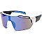 Pack of 12 Wide Lenses Colorful Sport Unisex Sunglasses