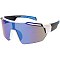 Pack of 12 Wide Lenses Colorful Sport Unisex Sunglasses